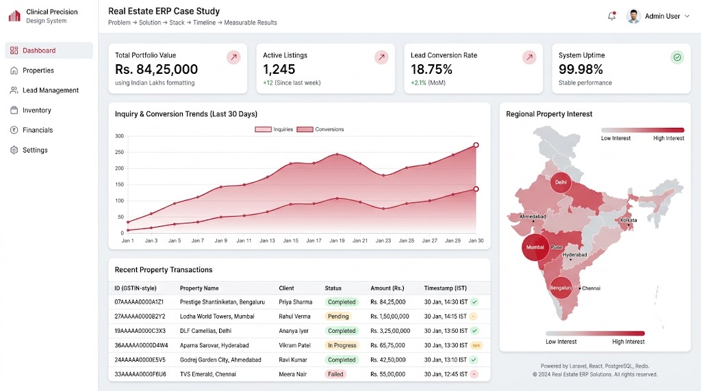 Real Estate ERP Case Study
