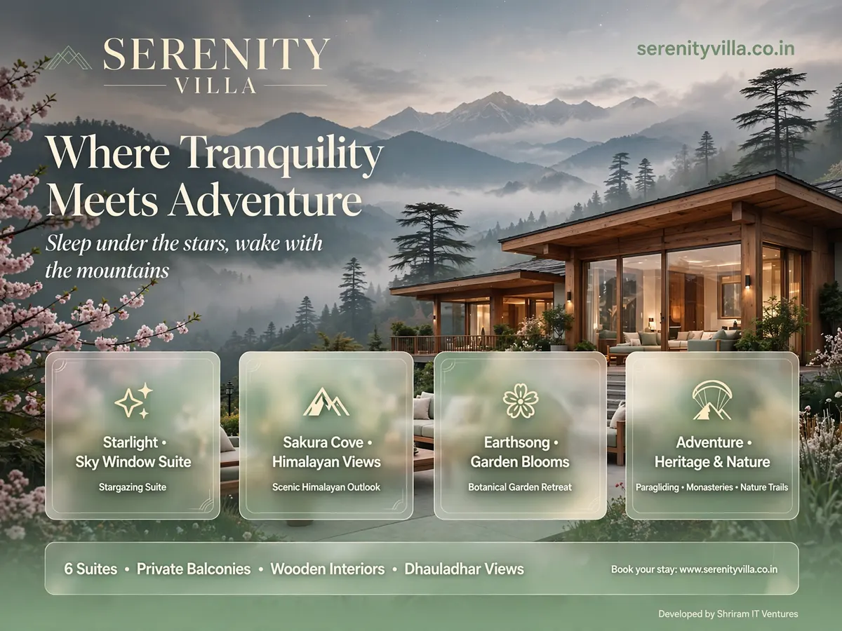 Serenity Villa Himalayan Hospitality Website